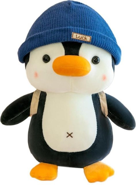 Binchi Fitness Pinguin Plüschtier mit Hut Rucksack, ab 14 Jahren - Bild 1