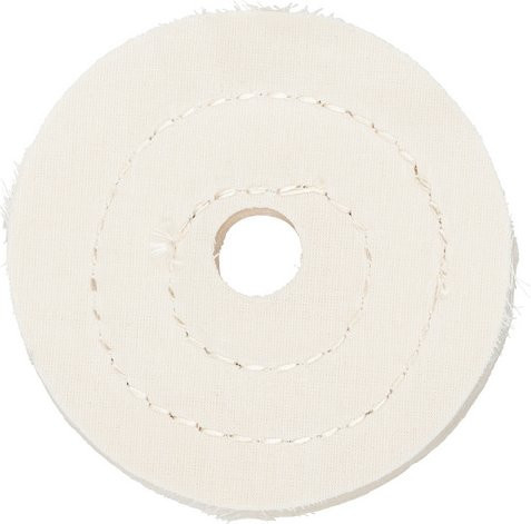 Wolfcraft Tuchscheibe aus Stoff in Beige mit Durchmesser: 110 mm - Bild 1