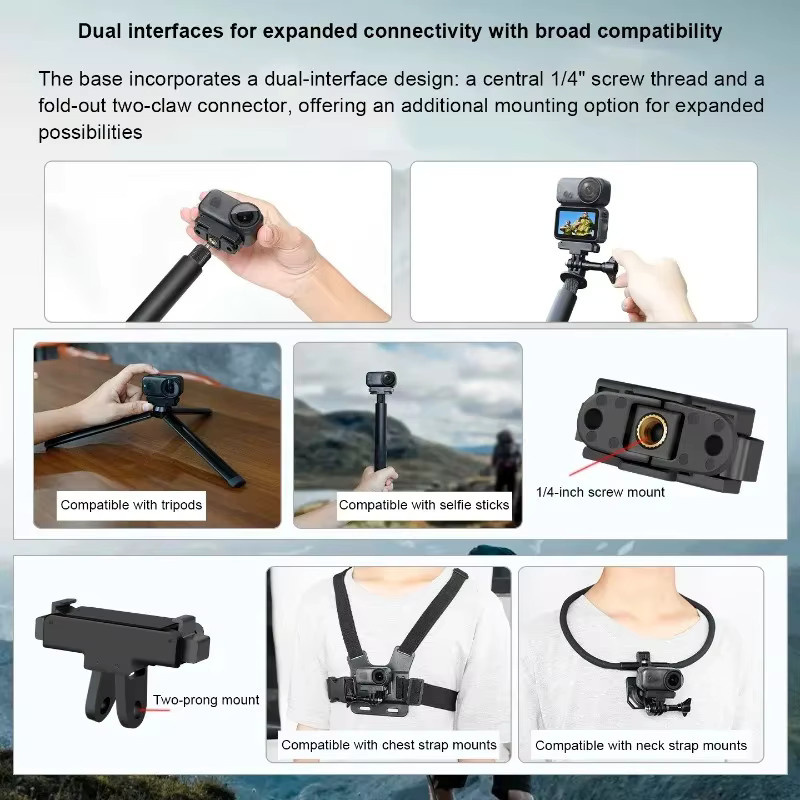 DJI Osmo Nano Magnetischer Installationsadapter mit Schnellverschluss in Schwarz - Bild 5