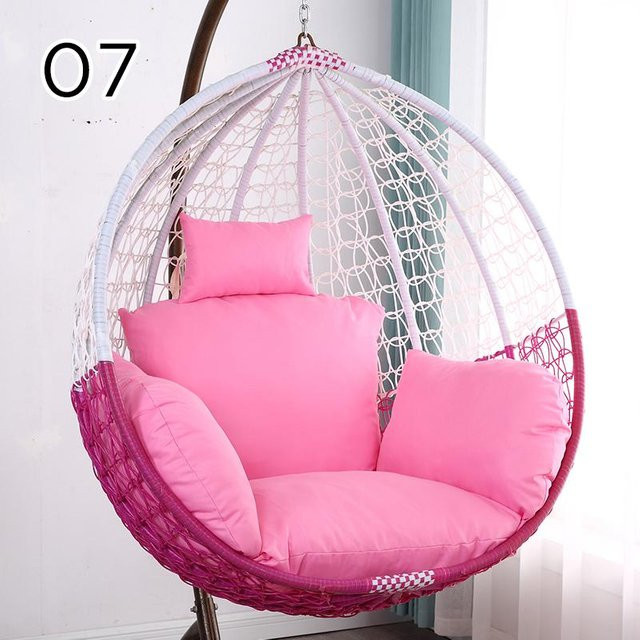 Baumwolle Kissenbezug für Hängeschaukel und Gartenliege, Farbe: Pink - Bild 1