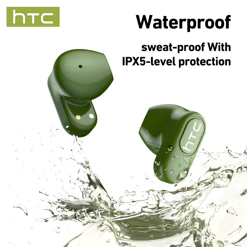 HTC NE51 Kabellose Bluetooth In-Ear Kopfhörer mit AI-Übersetzer, Geräuschunterdrückung und HiFi-Musik in Schwarz - Bild 4