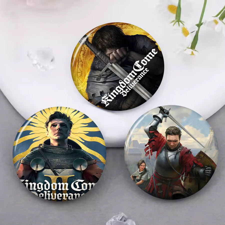 Brosche Game Kingdom Come Deliverance 2, 58 mm, handgefertigt - Bild 6