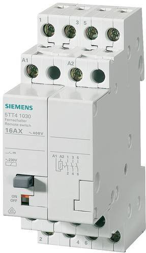 Siemens Fernschalter Hutschiene 5TT4103-2 mit 3 Schließern 400V 16A in Weiß - Bild 1