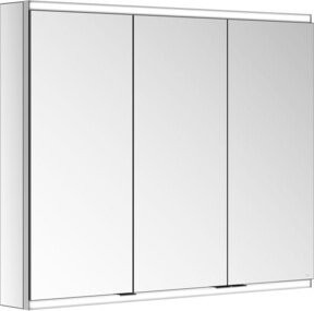 Keuco Spiegelschrank Royal Modular 2.0, 3-türig, Vorbau, Silber/Weiß, B: 90 cm, H: 70 cm, T: 12 cm - Bild 1
