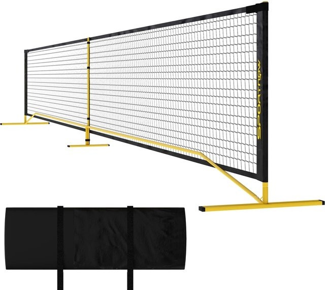 SPORTNOW Pickleball Netz aus Metall und Polyester in Gelb-Schwarz, B: 60 cm, H: 92 cm, L: 670 cm - Bild 1