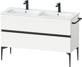 Duravit Waschtischunterschrank Sivida mit 2 Schubladen, Weiß, B: 128 cm, T: 47,7 cm, H: 59,1 cm - Bild 1