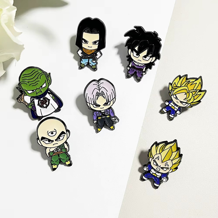 Bandai Anstecknadel-Set Dragon Ball Anime Emaille, Unisex - Bild 3