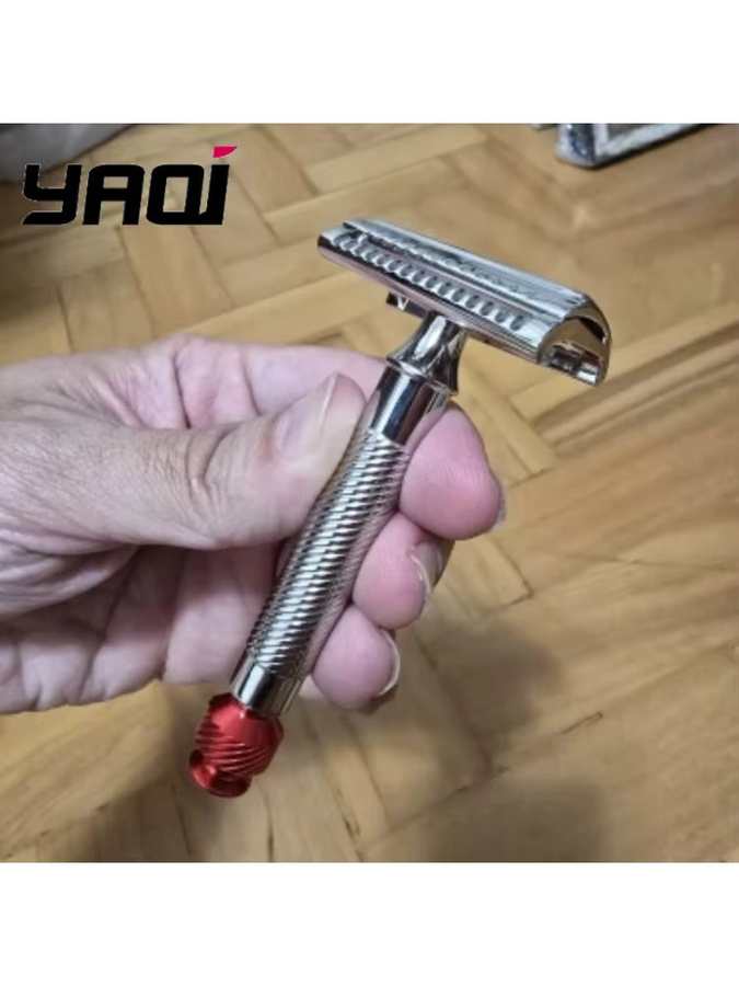 YAQI Slant 37 Edelstahl-Sicherheitsrasierer für Herren - Bild 2