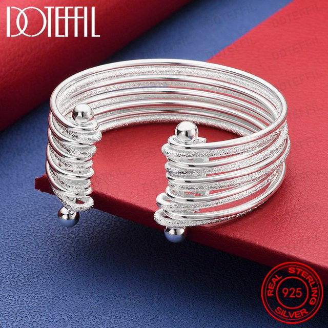 DOTEFFIL Armreif 925 Silber, Perlen, Unisex - Bild 1