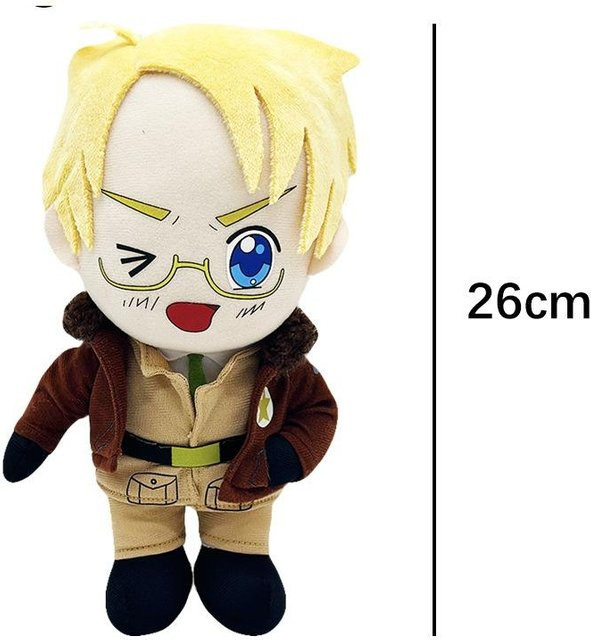 Yiran toy Hetalia Achsenmächte Plüschpuppe, Arthur Kirkland Gilbert Beilschmidt, Plüschtier - Bild 1