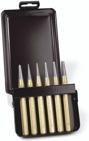 Rennsteig Werkzeuge Durchtreibersatz 424 130 0 aus Stahl in Gold - Bild 1