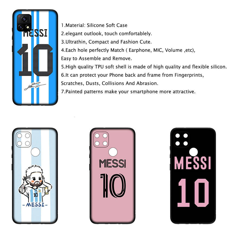 Handyhülle mit Fußball No. 10 Design für Xiaomi Poco M6 4G in Schwarz und Multicolour - Bild 3