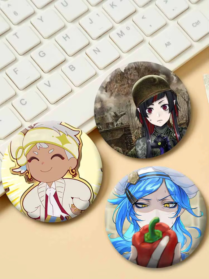 Emaille Pins Anime Twisted Wonderland Button Broschen, Unisex - Bild 2