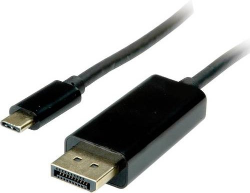 Value USB-C auf DisplayPort Adapterkabel in Schwarz, Länge: 2,00 m - Bild 1