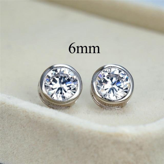 YIRAN Jewelry Ohrstecker 925 Silber, Diamant, Zirkonia, Damen - Bild 1