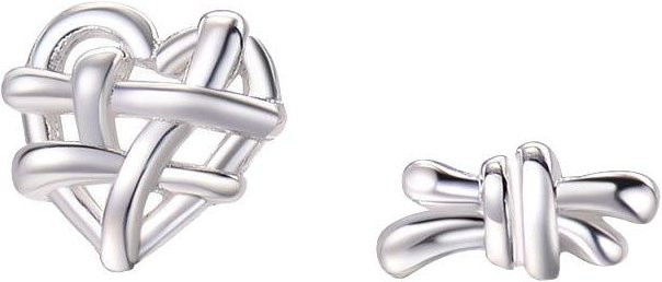 Lucky Star Jewelry Ohrringe, asymmetrisch geflochten, Damen - Bild 1