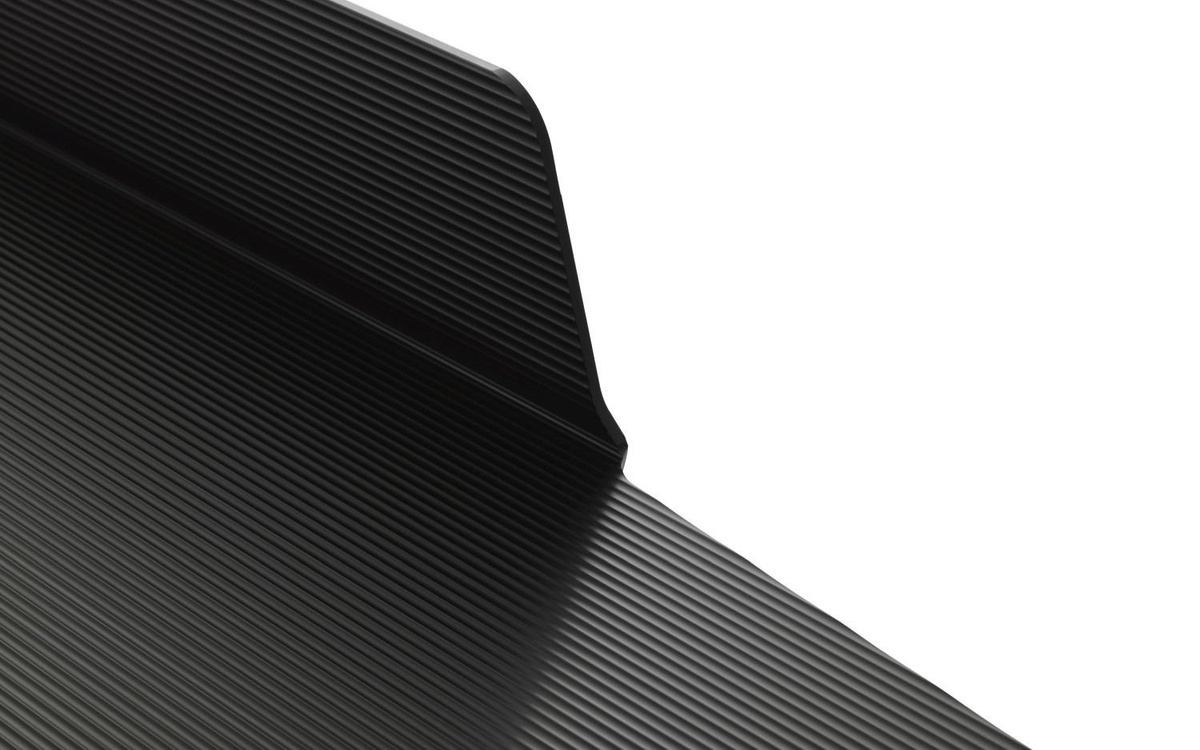 Normann Copenhagen Jet Wandregal aus Aluminium in Schwarz mit geriffelter Struktur - Bild 2