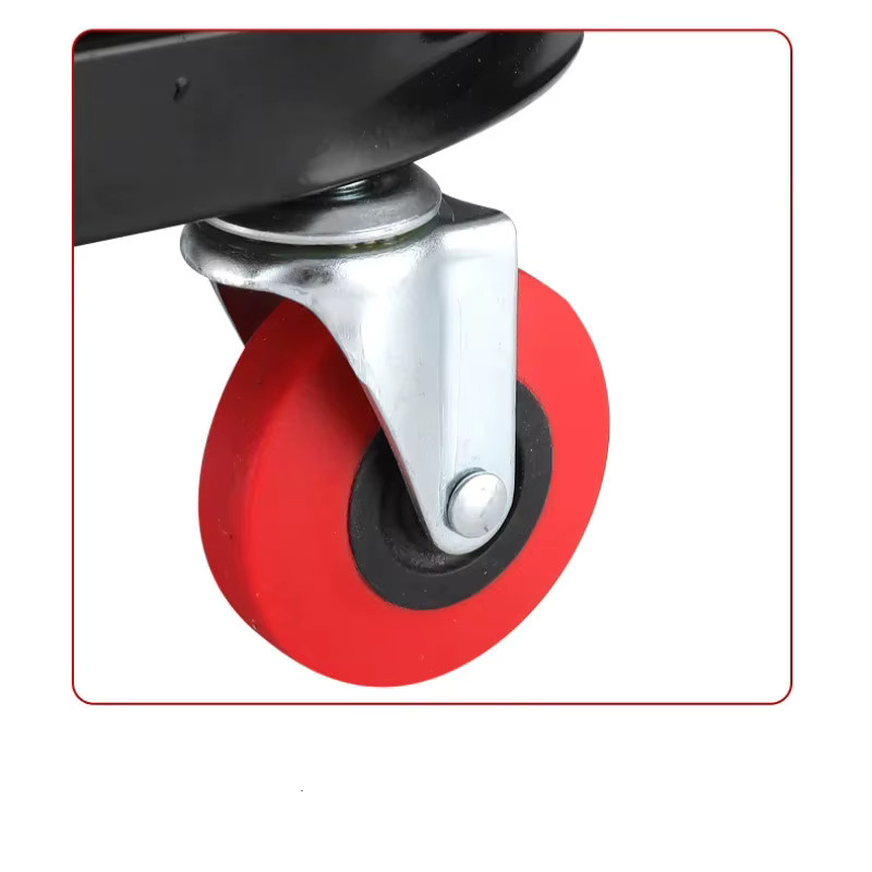 YUZHI Rollbarer Werkzeugwagen in Rot mit Werkzeugablage und Tablett für Werkstatt und Automobilreparaturen B/T/H: 36,0 x 35,0 x 35,0 cm - Bild 4
