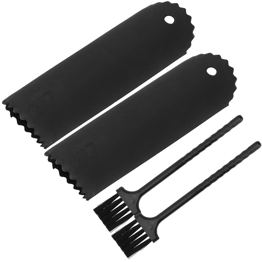 TOMTOP JMS Knoblauchschäler Set aus Silikon in Schwarz mit Walze und Bürste für die Küche - Bild 2