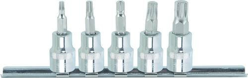 KS Tools CHROMEplus Bit-Stecknuss-Satz XZN 3/8 Zoll, 5-teilig, Silber - Bild 1