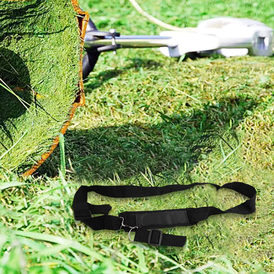 VIBRATITE Nylon gepolsterter Schultergurt für Freischneider und Rasenmäher in Schwarz - Bild 6