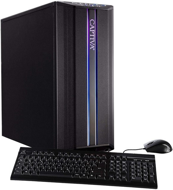 Captiva Power Starter R69-384 Komplettrechner in Schwarz mit AMD Ryzen 5 5600G, 500 GB SSD, 16 GB RAM und Wi-Fi - Bild 1