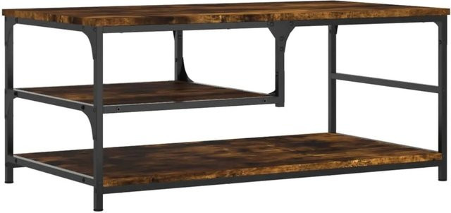 vidaXL Couchtisch aus Holzwerkstoff in Räuchereiche, Braun, B/T/H: 90 x 49 x 40 cm - Bild 1