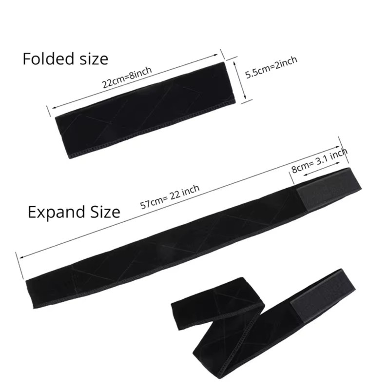 plussign Perücken-Stirnband Damen, Samt, rutschfest, mit Magic Strap - Bild 4