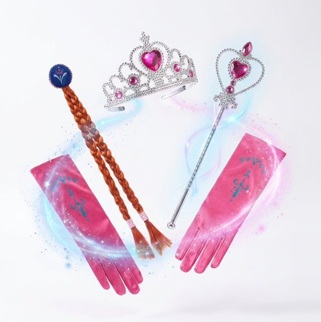 Tcap Prinzessin Zubehör-Set, Rosa, Plüsch / Textil - Bild 1