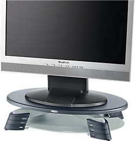 Fellowes Monitorständer für 43,18 cm (17) Monitore in Grau und Schwarz, drehbar - Bild 2