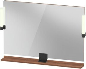 Duravit Sivida LED-Badspiegel in Schwarz mit Dimmer und Touch-Funktion, B/H/T: 105 x 65 x 3,6 cm - Bild 1