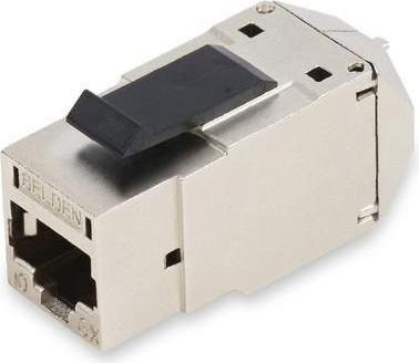 Belden REVConnect 10GX STP Modular Jack RVAEJKSME-B24 Cat.6A Ethernet LAN Anschlussdose, Silber, 24er Bulkpack - Bild 1