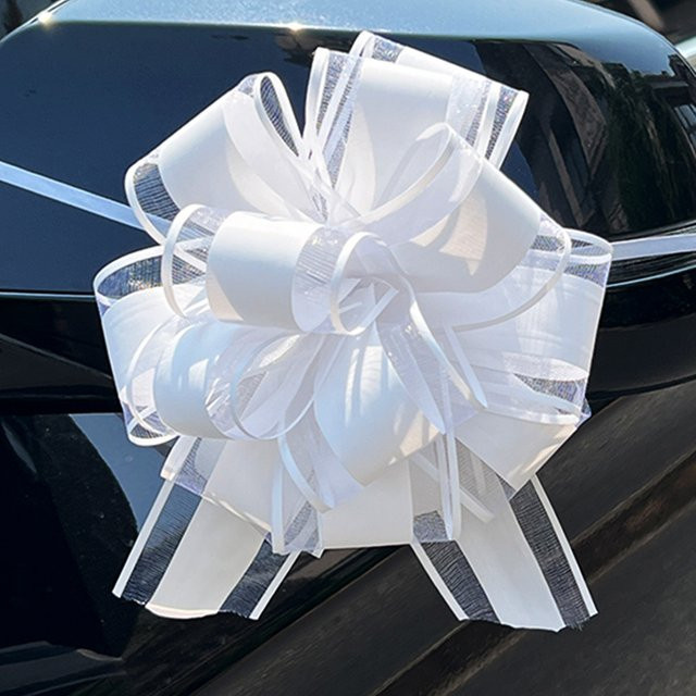 10er Set YONGSNOW Dekoband in Weiß für Hochzeiten, Weihnachten und Valentinstag zur Gestaltung von Geschenkschachteln und Stuhldekorationen - Bild 1