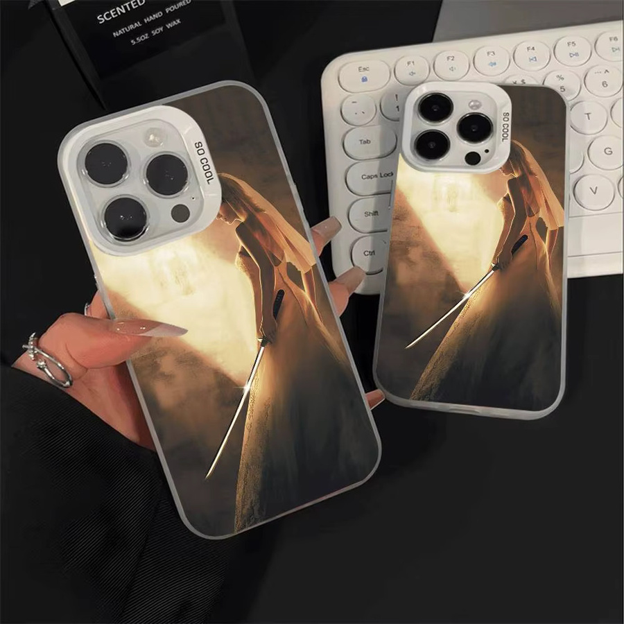 Stoßfeste Kill Bill Film Handyhülle für iPhone 11 bis iPhone 17 Pro Max Plus in Silber - Bild 4