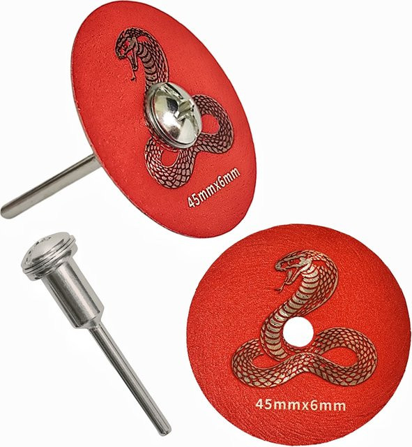 RSMXYO Mini-Diamantsägeblatt mit abnehmbarem Schaft für Keramik und Porzellan, Durchmesser: 45 mm, Farbe: Rot - Bild 1