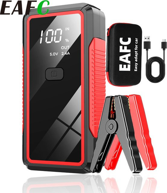 EAFC 2000A Peak Car Jump Starter und 10000 mAh tragbare Powerbank für 12 V Benzin bis 6,0 l und Diesel bis 4,0 l Fahrzeuge - Bild 1