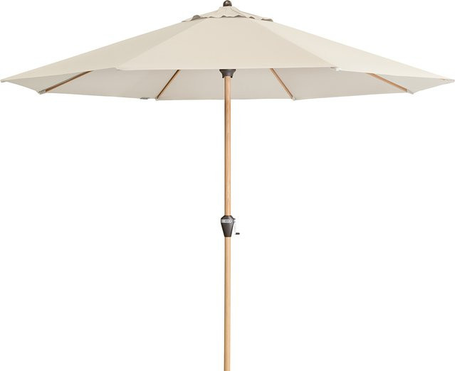 Doppler Sonnenschirm Alu Wood in Beige mit Ø 350 cm - Bild 1