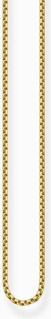 Thomas Sabo Kette, 925 Silber, vergoldet, Venezianer Design, Damen, 45 cm - Bild 1
