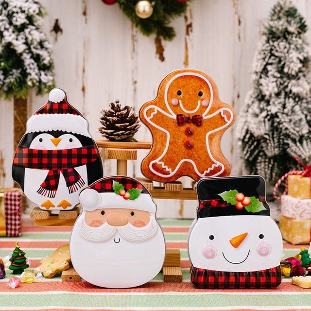 WakaParty Zinn Candy Box Schneemann Multicolor für Weihnachten und Weihnachtsdekoration - Bild 1
