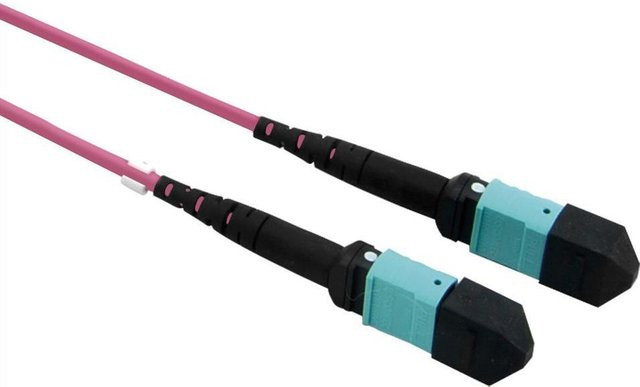 VALUE MPO-Trunk-Kabel OM4, MPO/MPO, Type A, Violett, 5 m - Bild 1