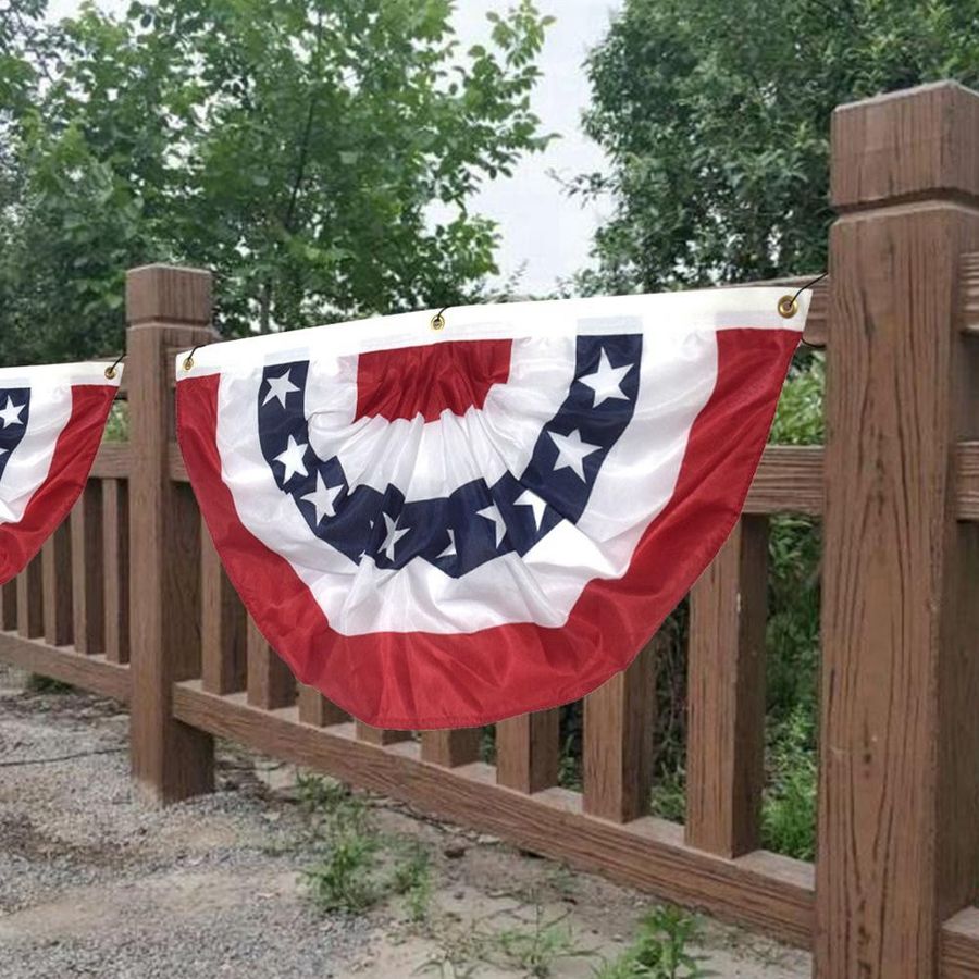 Patriotische USA Flagge von mfySpace mit Sternen und Streifen in Rot, Blau und Multicolor aus Polyester für die Außendekoration - Bild 7