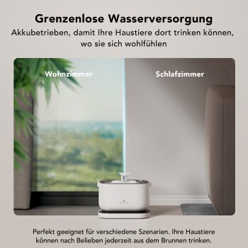 Petlibro Dockstream Kabelloser Trinkbrunnen mit Sensor in Weiß - Bild 2