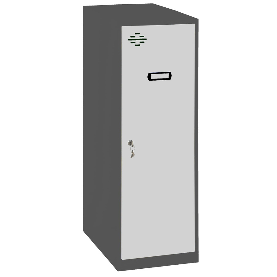 PROREGAL Schließfachwürfel AMEGO Spind Garderobe aus Metall in Grau-Anthrazit, H x B x T: 91,5 x 30 x 50 cm - Bild 2