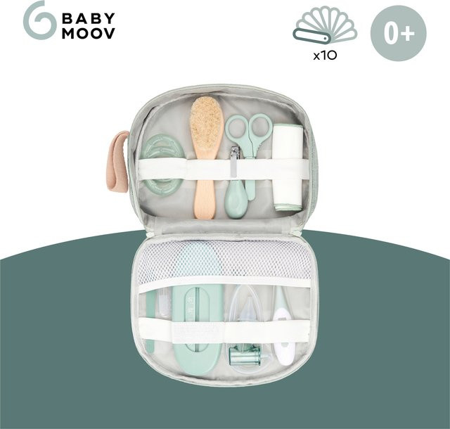 Babymoov 10-tlg. Babypflege Set in Grün - Bild 1