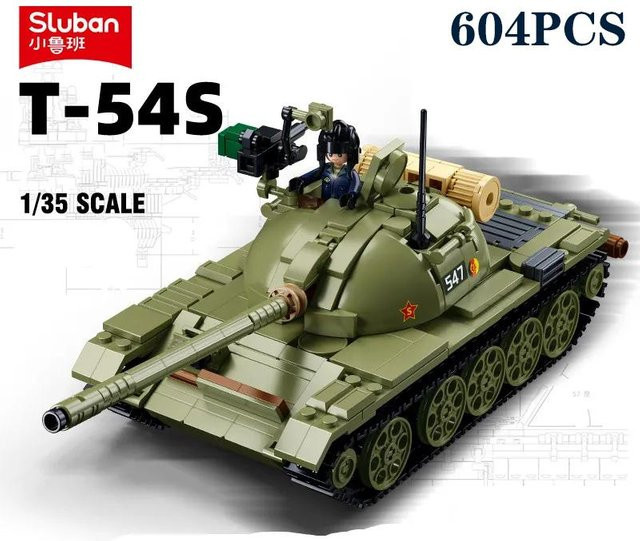Wucifang Bags T-54S Mittlerer Panzer, Bausteine, 604 Teile, ab 6 Jahren - Bild 1