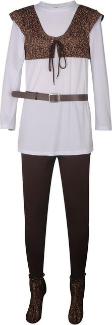 Shrek Cosplay Kostüm Herren, Hemd, Weste, Hose, Komplettes Set, White - Bild 1