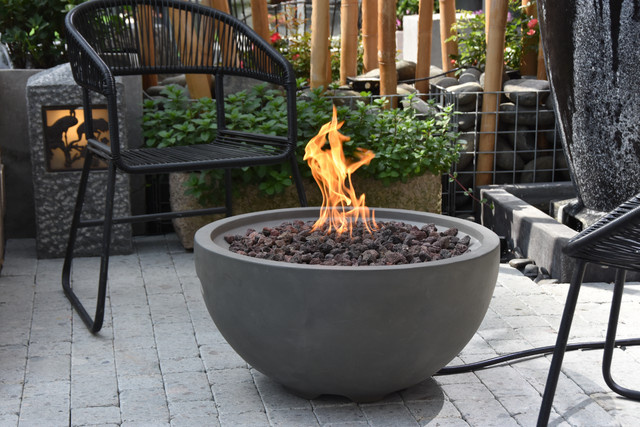 Elementi Gasfeuerstelle Nantucket in Beton-Optik aus Faserbeton, grau, B: 67,5 cm, T: 67,5 cm, H: 35 cm - Bild 1