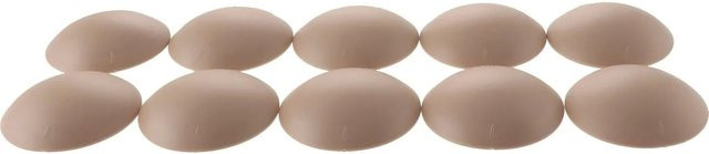 vasalat Set Wand-Türstopper selbstklebend beige, Durchmesser: 6 cm, Höhe: 1,5 cm, 10 Stück - Bild 1