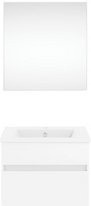 Get2You Badmöbel-Set twenty one, 3-teilig, Waschbecken aus Keramik und Glas, weiss, B/H/T: 62 x 1,5 x 51 cm - Bild 1