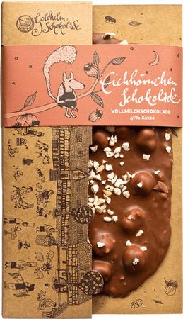 Goldhelm Schokolade mit Haselnuss-Krokant 100 g